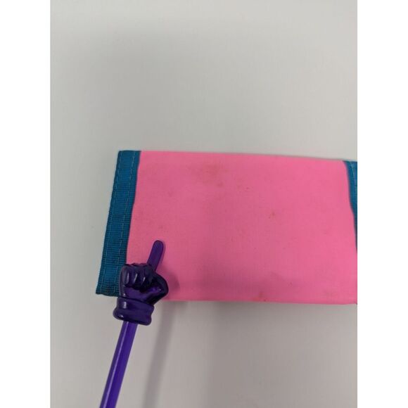 Full House Michelle Tanner Wallet Vintage‎ Retro Neon Pink Yellow Olsen 1990s - Picture 4 of 10